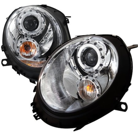 Overtime Chrome Housing Projector Headlights for 07 to 12 Mini Cooper, 10 x 21 x 27 in. OV2654195